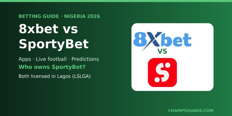 8xbet vs SportyBet: Apps, Live Football & Who Owns SportyBet (2026)