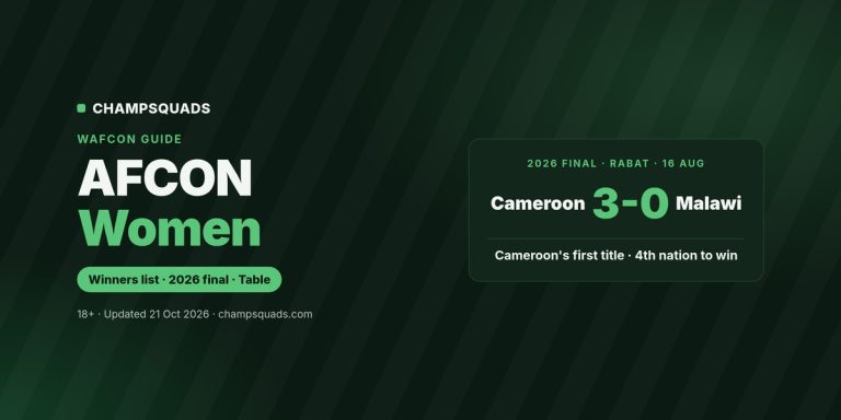 AFCON Women: Winners List, 2026 Final, Table and What Comes Next